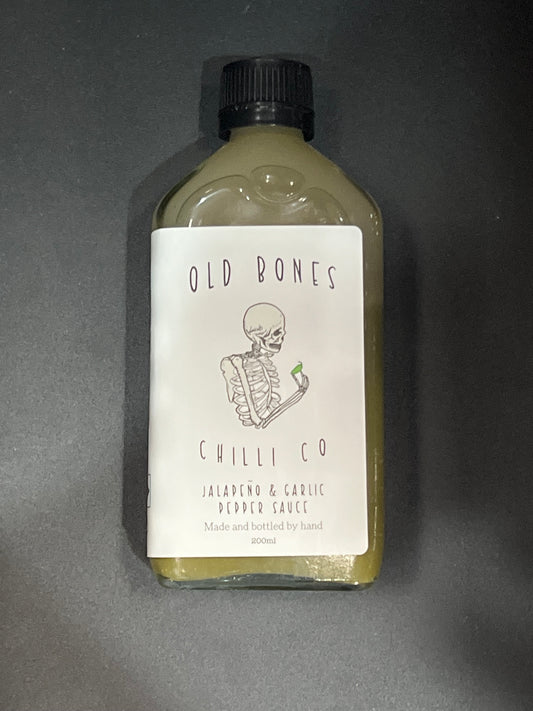 Old Bones Jalapeño & Garlic Pepper Sauce