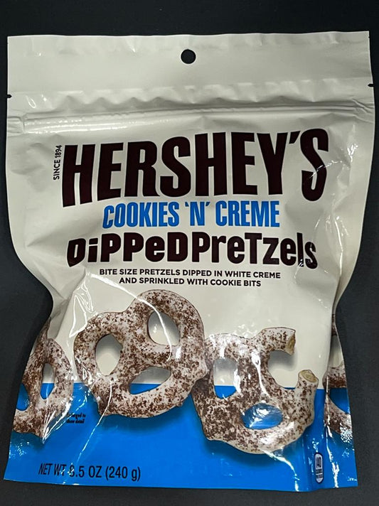 Hershey’s Cookies ‘N’ Creme Dipped Pretzels