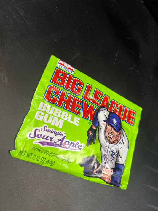 Big League Chew Bubblegum Swingin Sour Apple