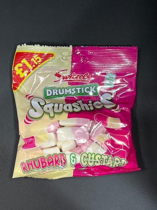 Swizzels Drumstick Squashies Rhubarb and Custard