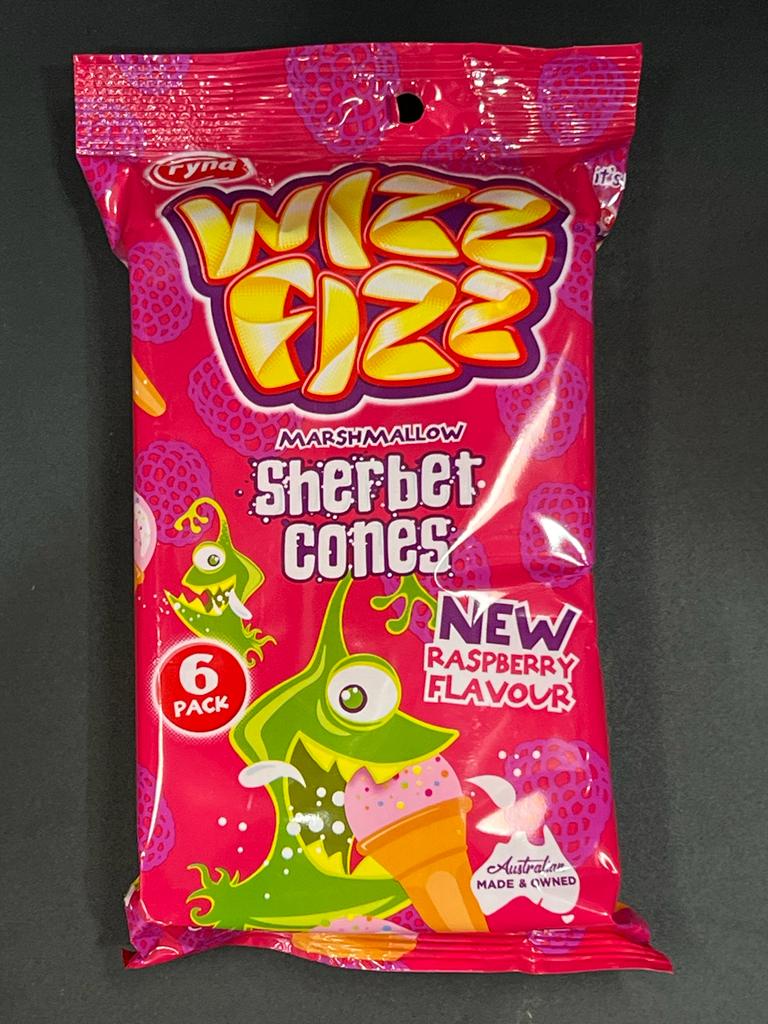 Wizz Fizz Sherbet Cones Raspberry