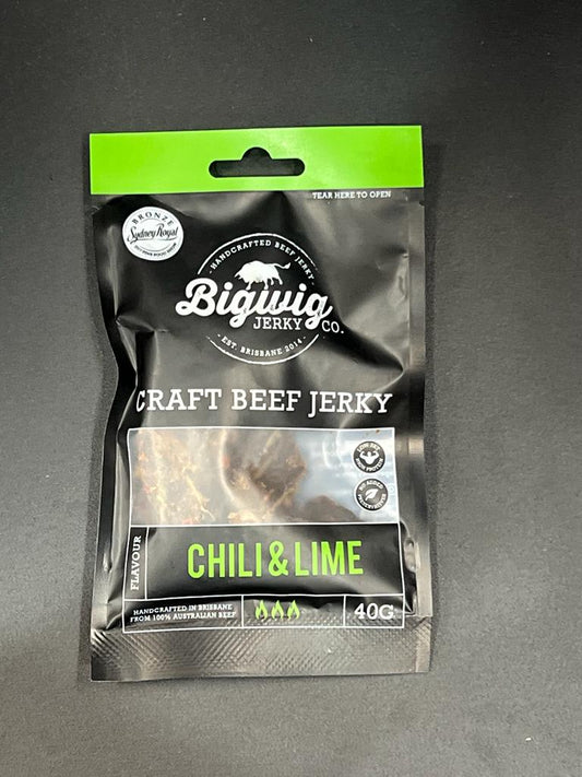 Bigwig Chilli & Lime Beef Jerkey