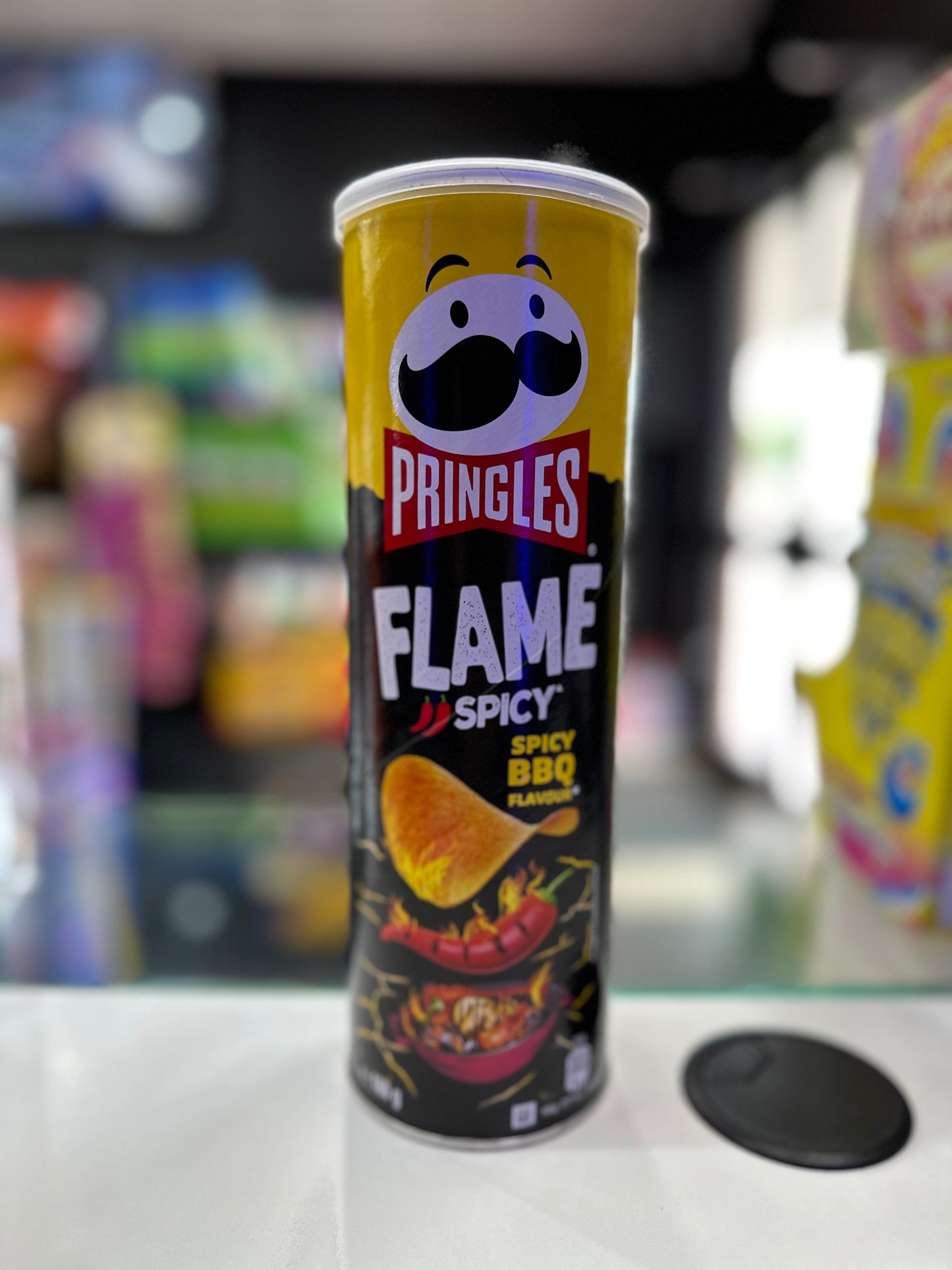 Pringles Flame Spicy BBQ